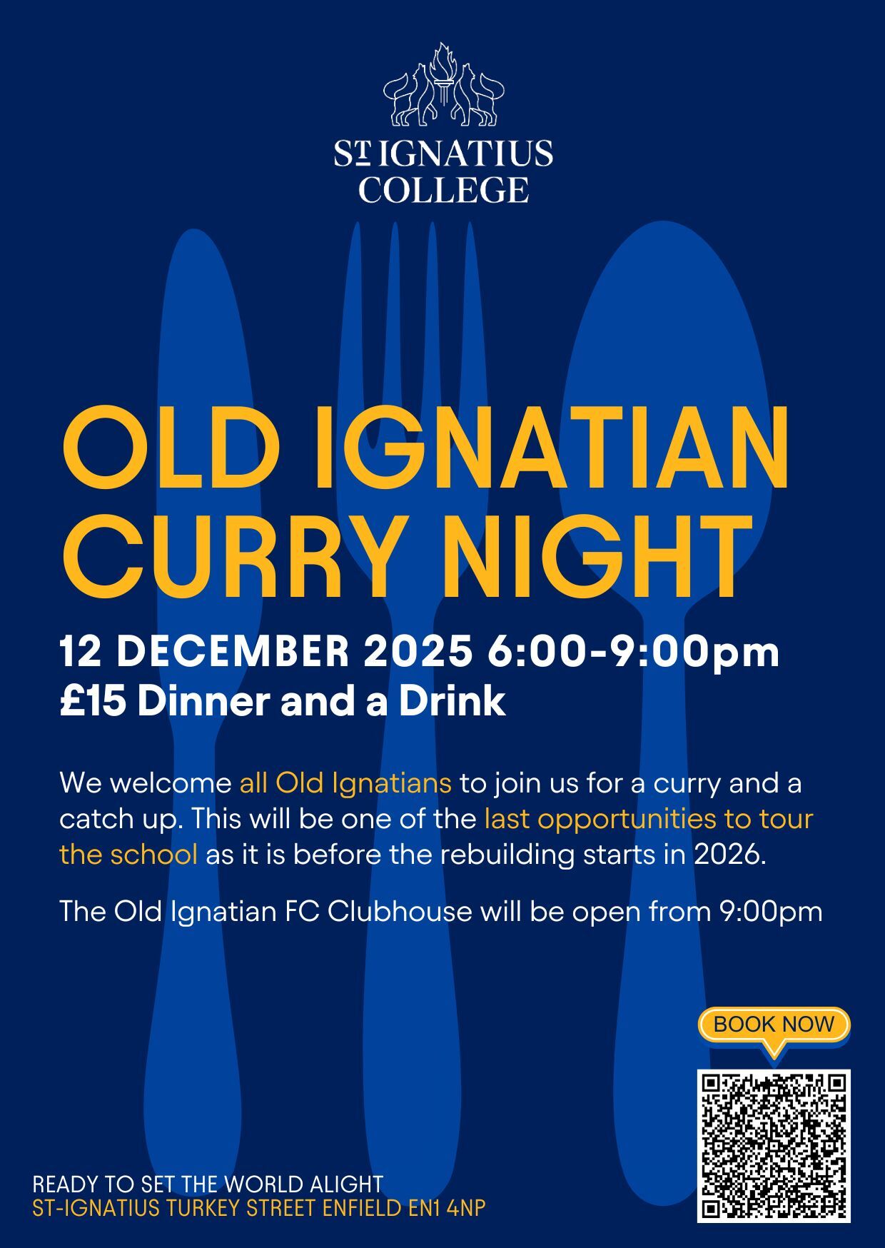 OI Curry Night Poster with QR